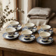 Tea Cup and Saucer Set - 6 Pcs